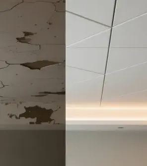 plafond avant après