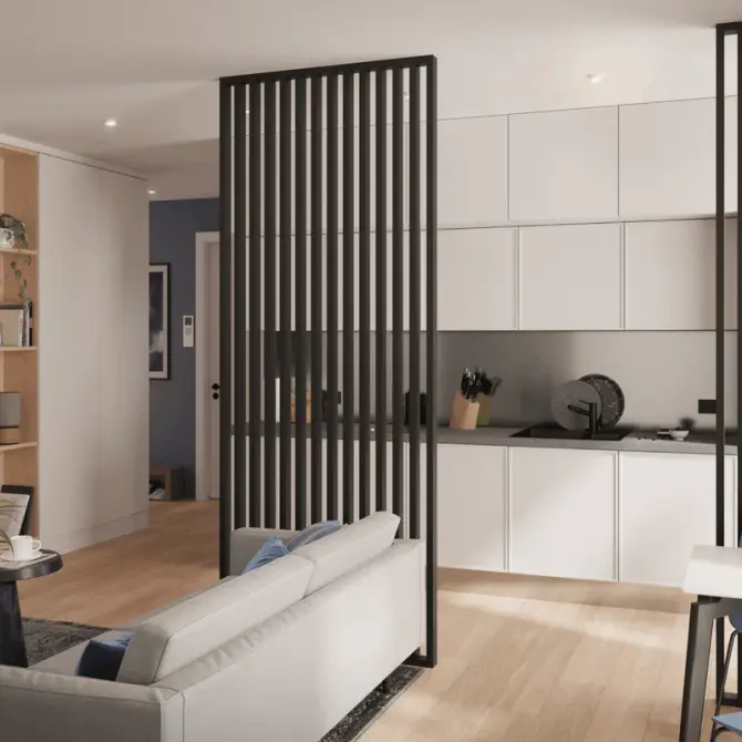 Claustra bois intérieur Noir