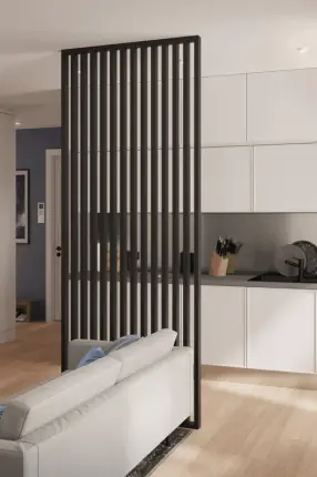 Claustra bois intérieur Noir