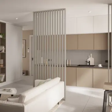 Claustra bois intérieur Margot Beige sable