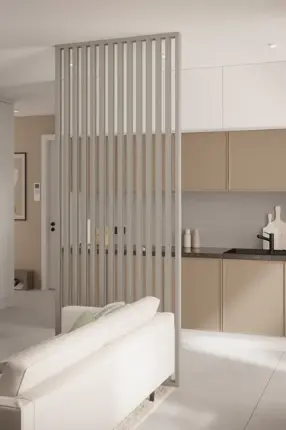 Claustra bois intérieur Beige sable