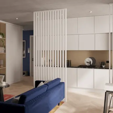 Claustra bois intérieur Blanc - 2