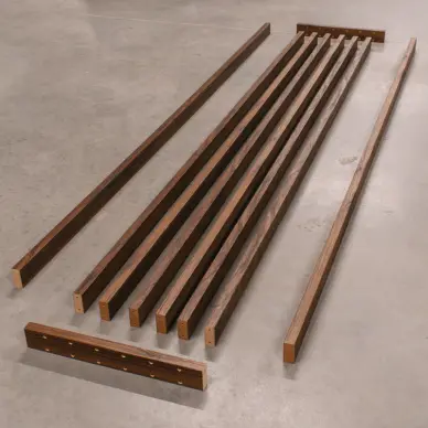 Claustra bois intérieur imitation Noyer - 4