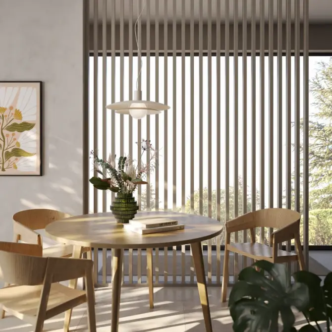 Claustra bois intérieur imitation Noyer