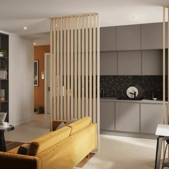 Claustra bois intérieur imitation Chêne Sonoma