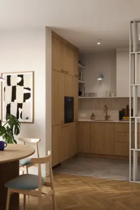Cloison de séparation bois Beige sable