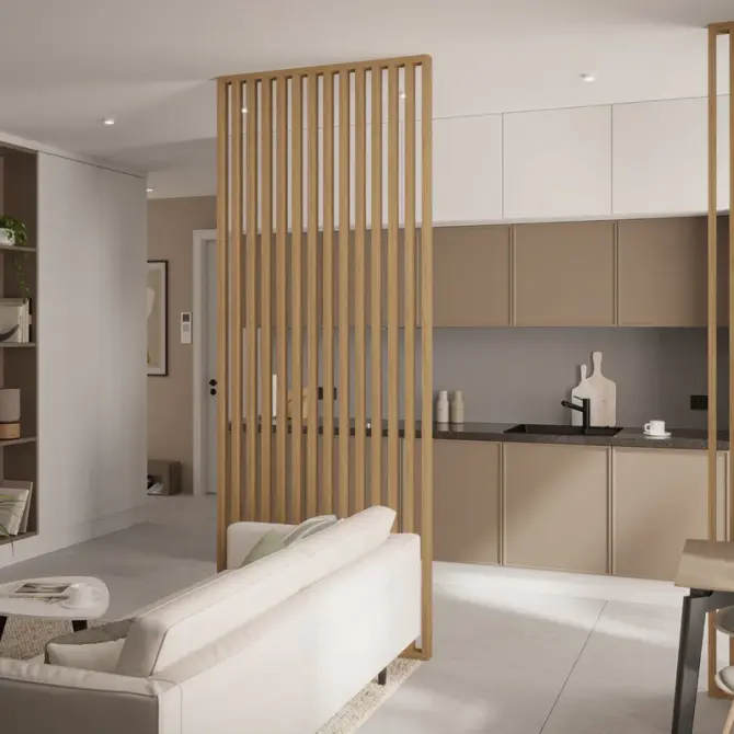 Claustra bois intérieur imitation Chêne naturel