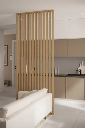 Claustra bois intérieur imitation Chêne naturel