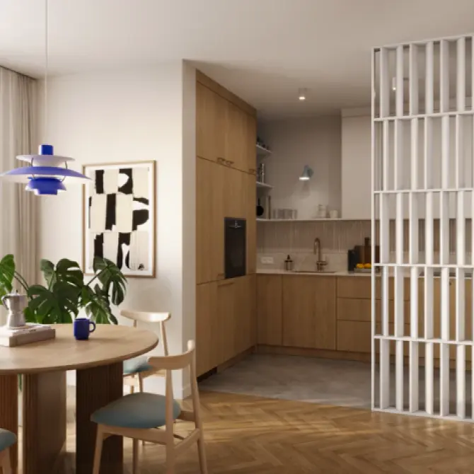 Cloison de séparation bois Blanc
