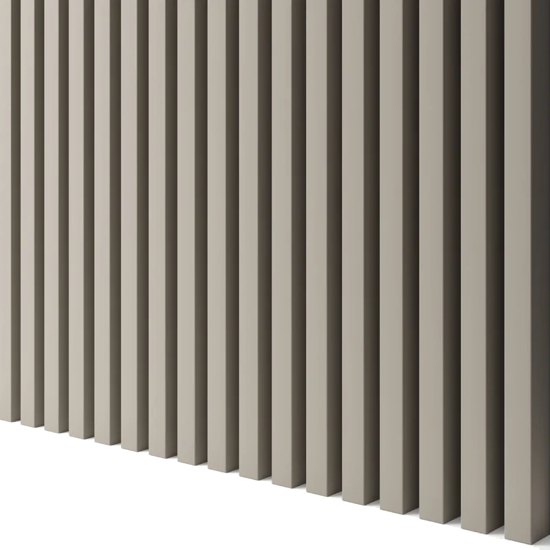 Latte de bois murale individuelle Léo Beige sable