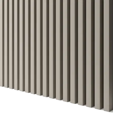 Latte de bois murale individuelle Léo Beige sable - 1