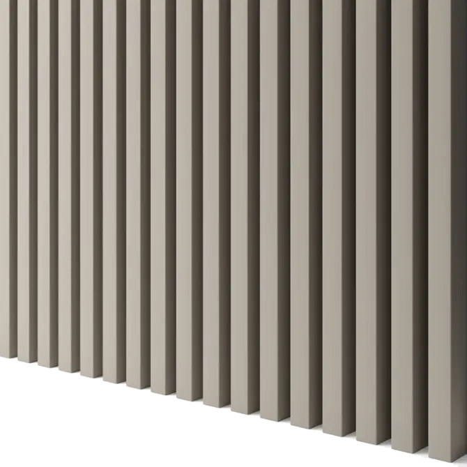Latte de bois murale individuelle Léo Beige sable