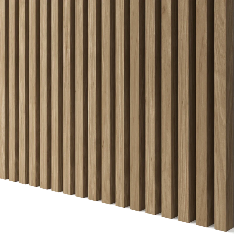 Latte de bois murale individuelle Léo Chêne naturel