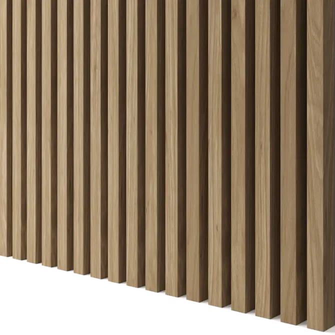 Latte de bois murale individuelle Léo Chêne naturel