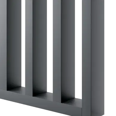 Cloison amovible bois Gris ardoise - 3