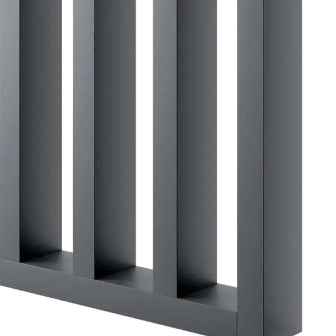 Cloison amovible bois Gris ardoise
