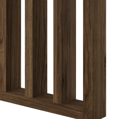 Cloison amovible bois imitation Noyer - 3