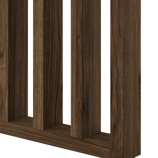 Cloison amovible bois imitation Noyer