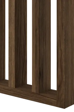 Cloison amovible bois imitation Noyer