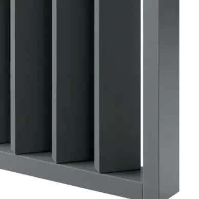 Cloison amovible bois Gaspard Gris ardoise - 4