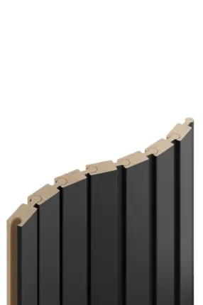 Tasseau mural emboîtable Puzzle Noir