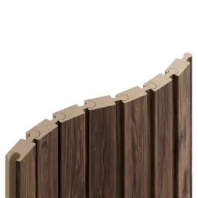 Tasseau mural emboîtable Puzzle Noyer