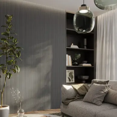 Lambris bois minilames Milo Gris ardoise - 3