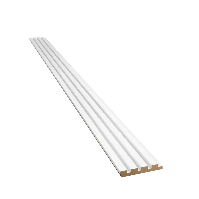 Lambris bois minilames Milo Blanc