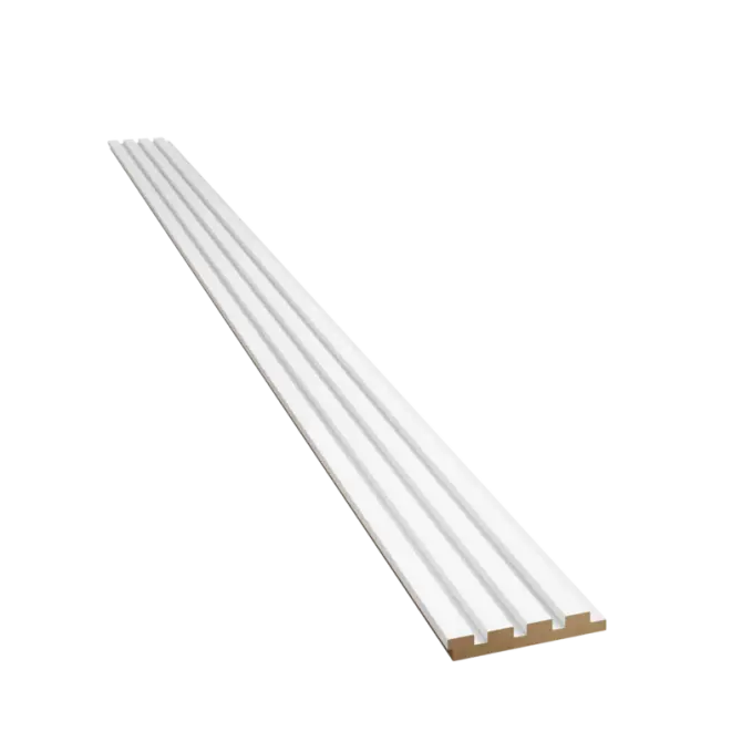 Lambris bois minilames Milo Blanc