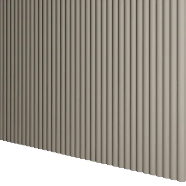 Panneau mural bois arrondi Sacha Beige sable