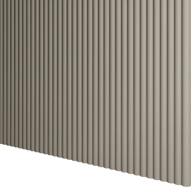 Panneau mural bois arrondi Sacha Beige sable