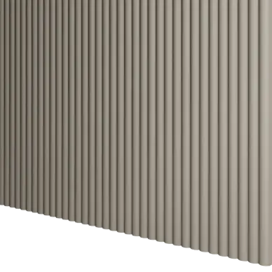 Panneau mural bois arrondi Sacha Beige sable