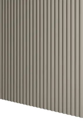 Panneau mural bois arrondi Sacha Beige sable