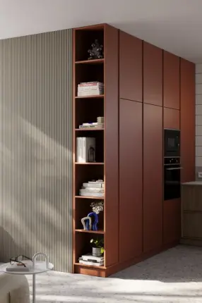 Panneau mural bois arrondi Sacha Beige sable