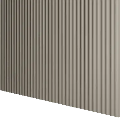 Panneau mural bois effet vague Naya Beige sable - 2