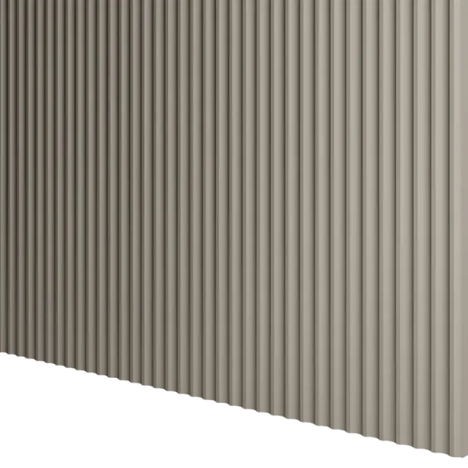 Panneau mural bois effet vague Naya Beige sable