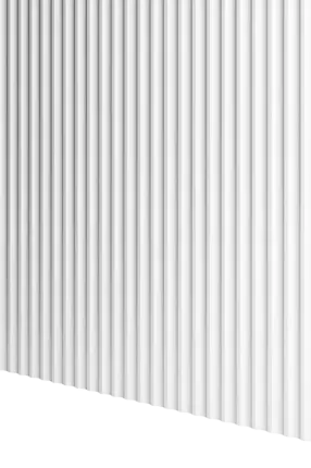 Panneau mural bois effet vague Naya Blanc