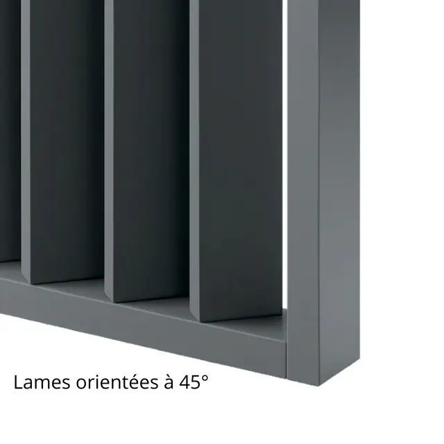 Cloison amovible Gaspard Gris ardoise - 5