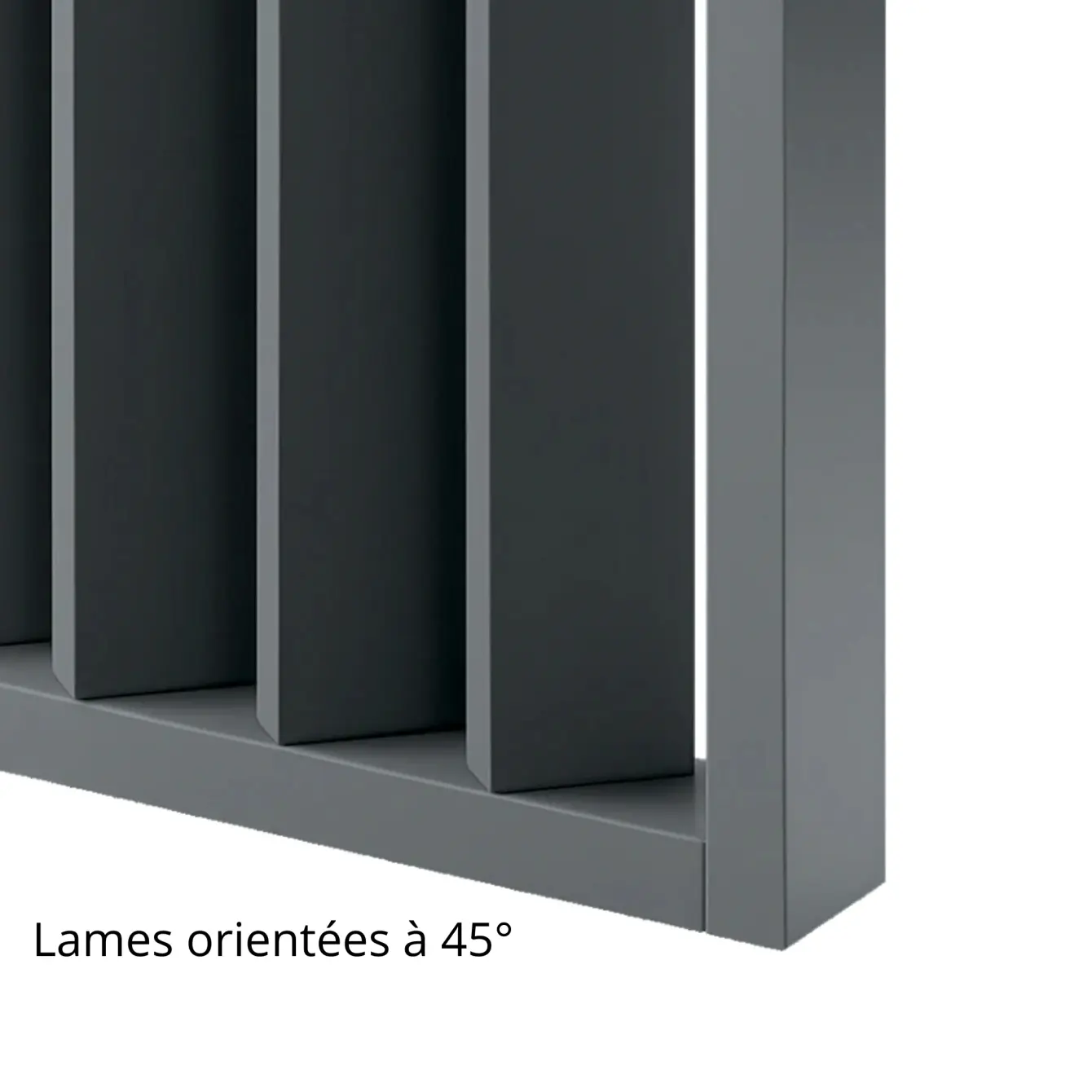 Cloison amovible Gaspard Gris ardoise