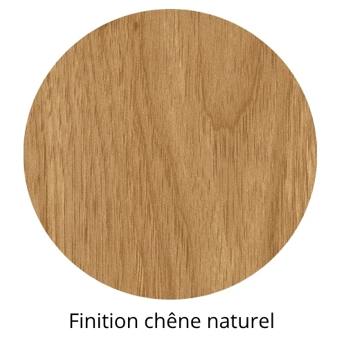 Latte de bois murale individuelle Léo Chêne naturel