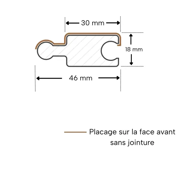 Lame murale emboîtable Puzzle Blanc - 4