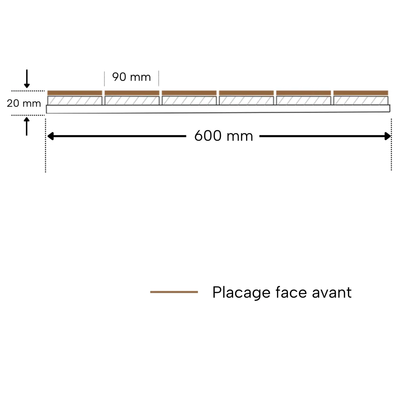Panneau acoustique bois Oscar