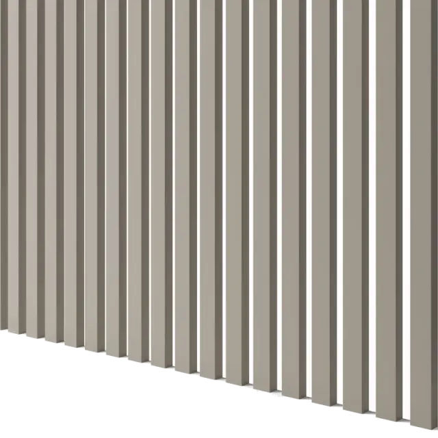 Latte de bois murale individuelle Léo Beige sable