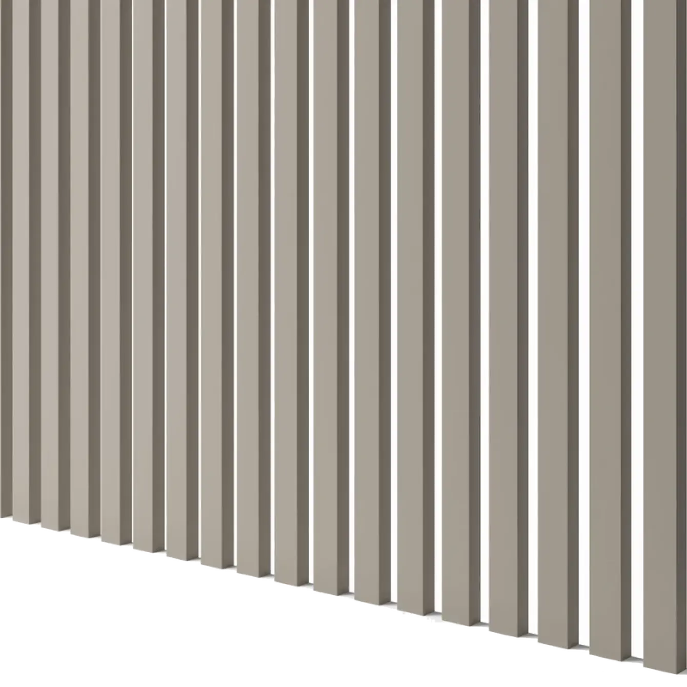 Latte de bois murale individuelle Léo Beige sable