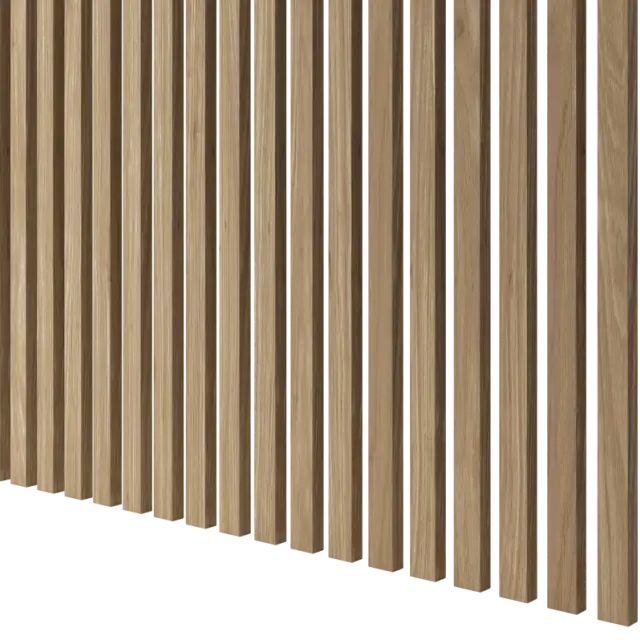 Latte de bois murale individuelle Léo Chêne naturel - 2