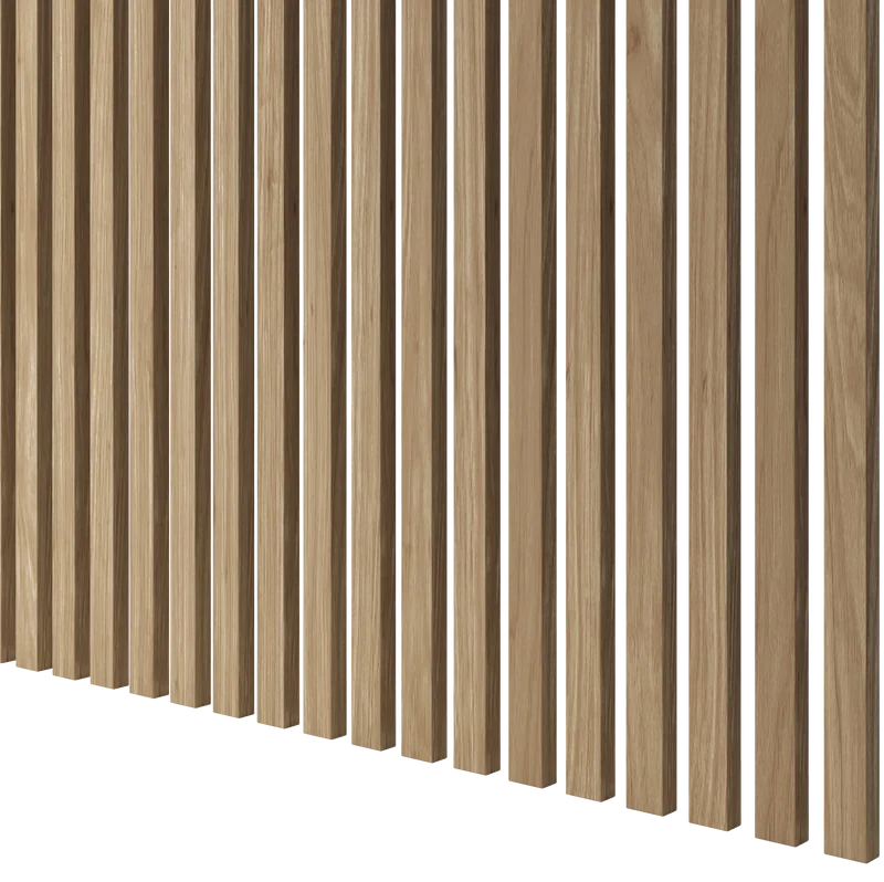 Latte de bois murale individuelle Léo Chêne naturel