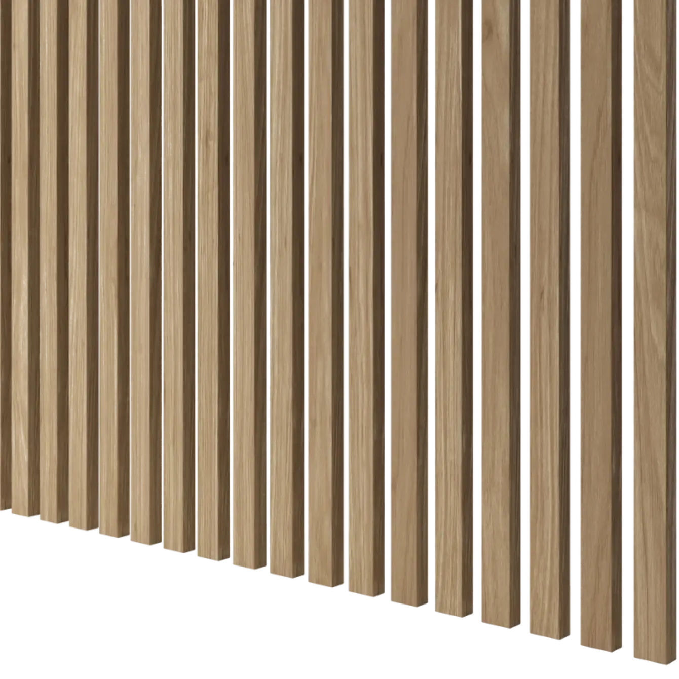 Latte de bois murale individuelle Léo Chêne naturel