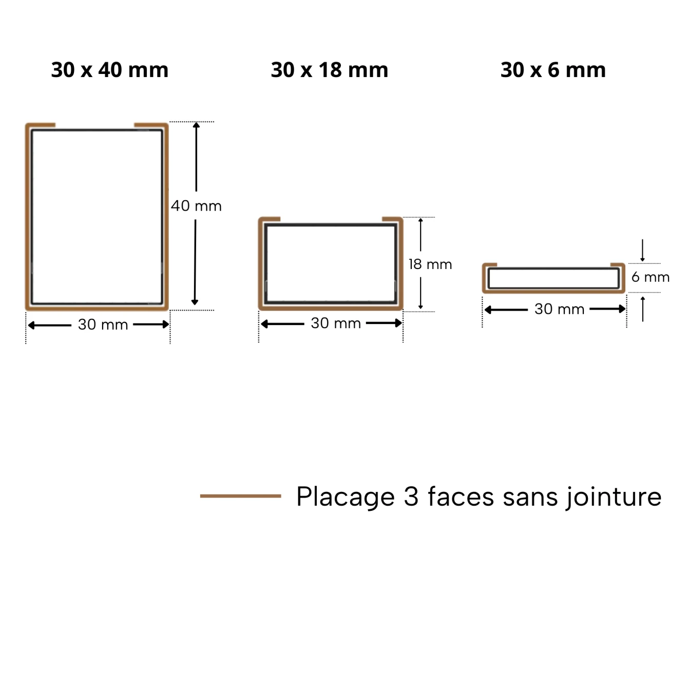 Latte de bois murale individuelle Léo Blanc