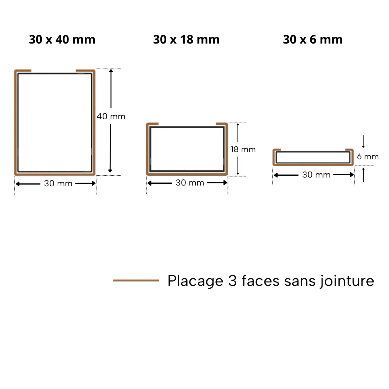 Latte de bois murale individuelle Léo Blanc