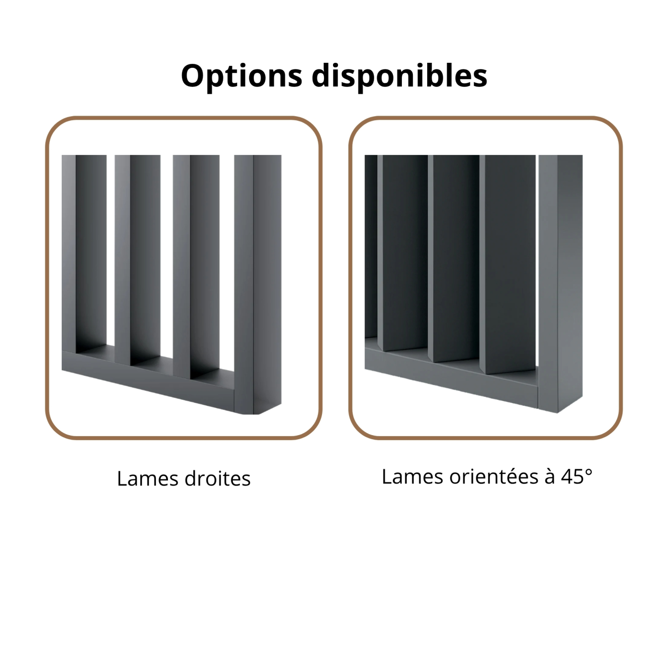Cloison amovible Gaspard Gris ardoise